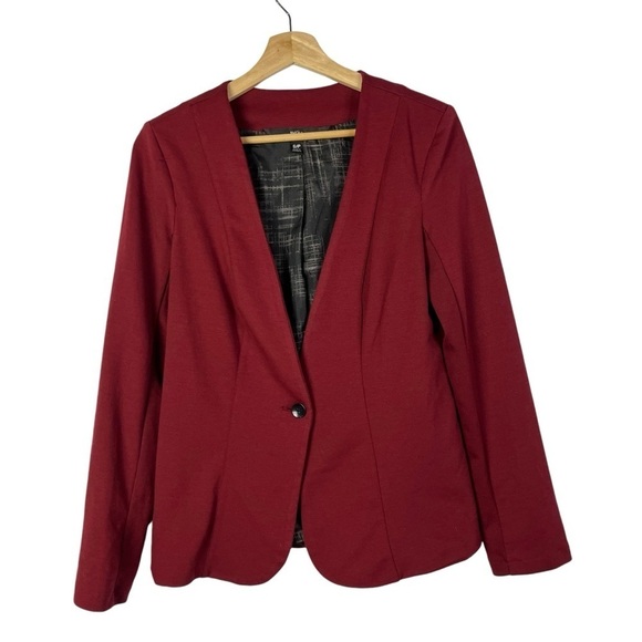 Mossimo Cranberry Red Single Button Blazer Jacket S - Picture 1 of 4